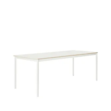 Base matbord - white, plywoodkant, 190x85cm - Muuto
