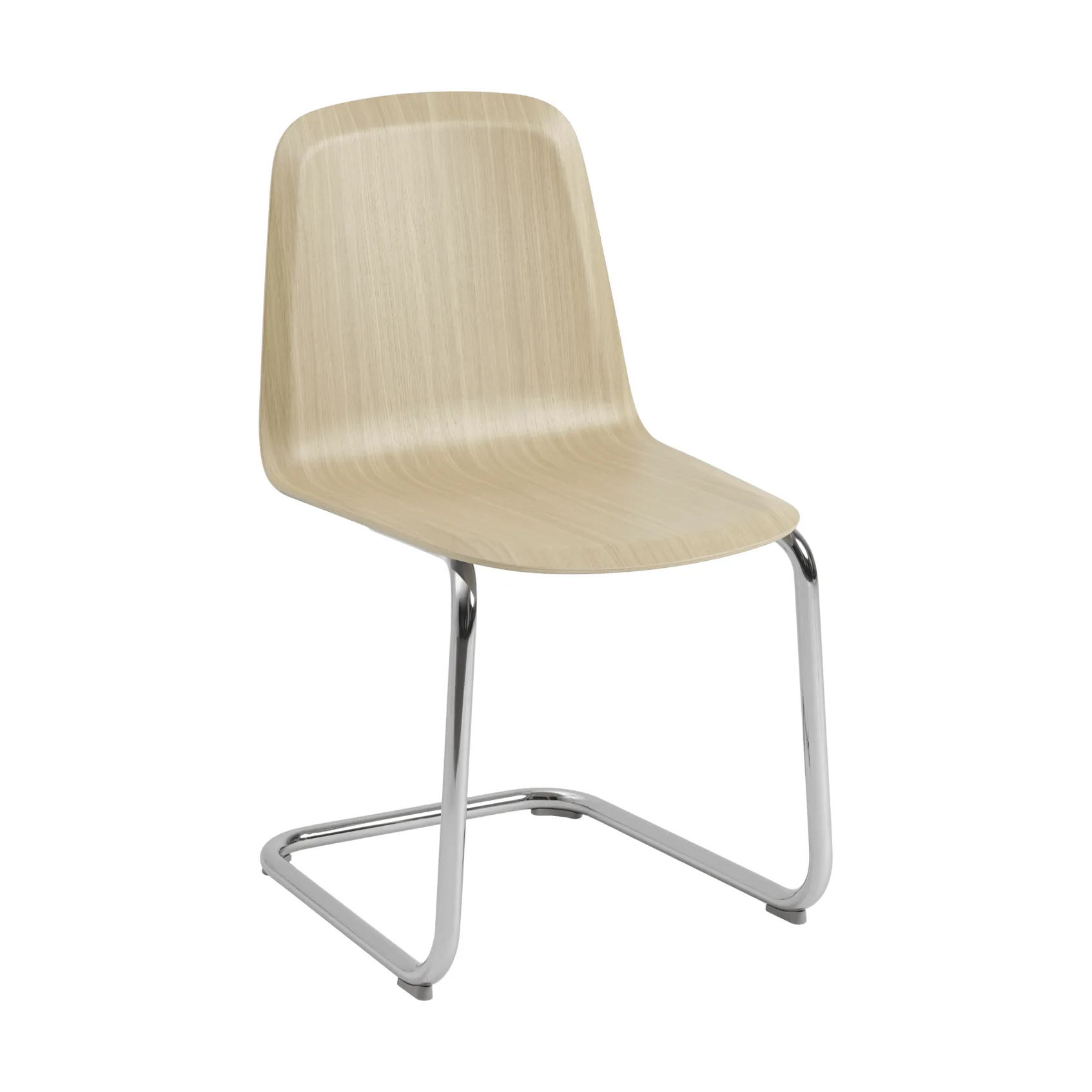 Brink Chair Cantilever Base stol, Ek-krom Muuto