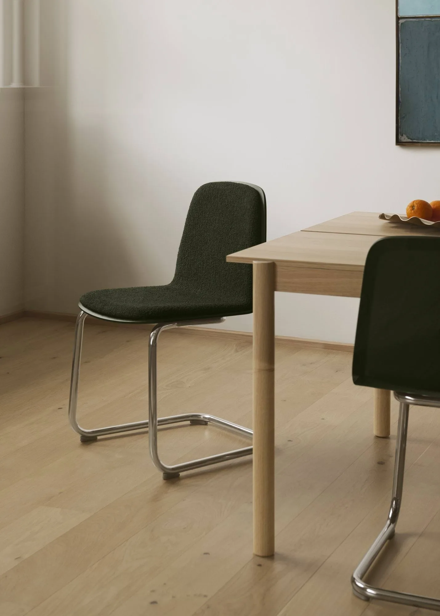 Brink Chair Cantilever Base stol, Ek-krom Muuto