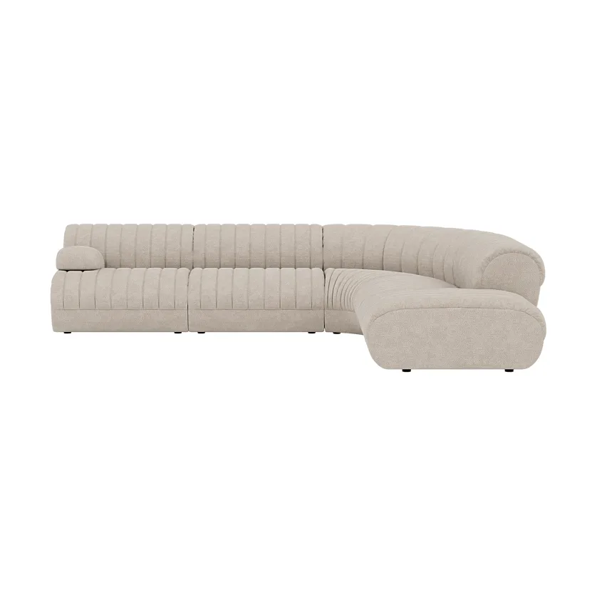Coltre modulsoffa, Konfiguration 2, turf-sand, hörnsoffa Muuto