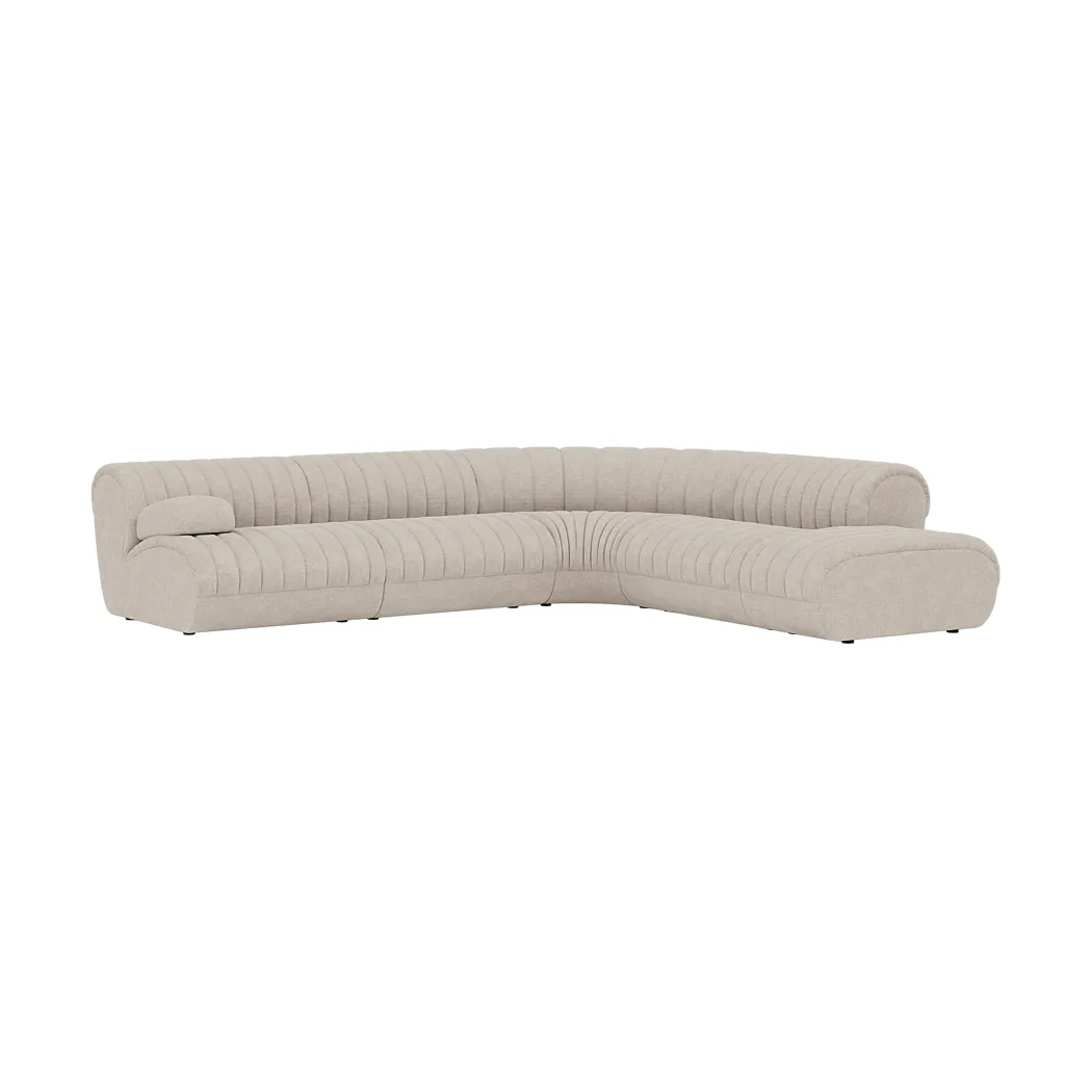 Coltre modulsoffa, Konfiguration 2, turf-sand, hörnsoffa Muuto