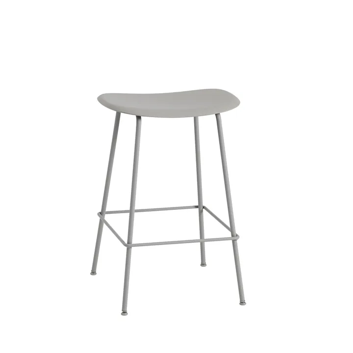Fiber counter stol 65 cm - Grey-grey - Muuto