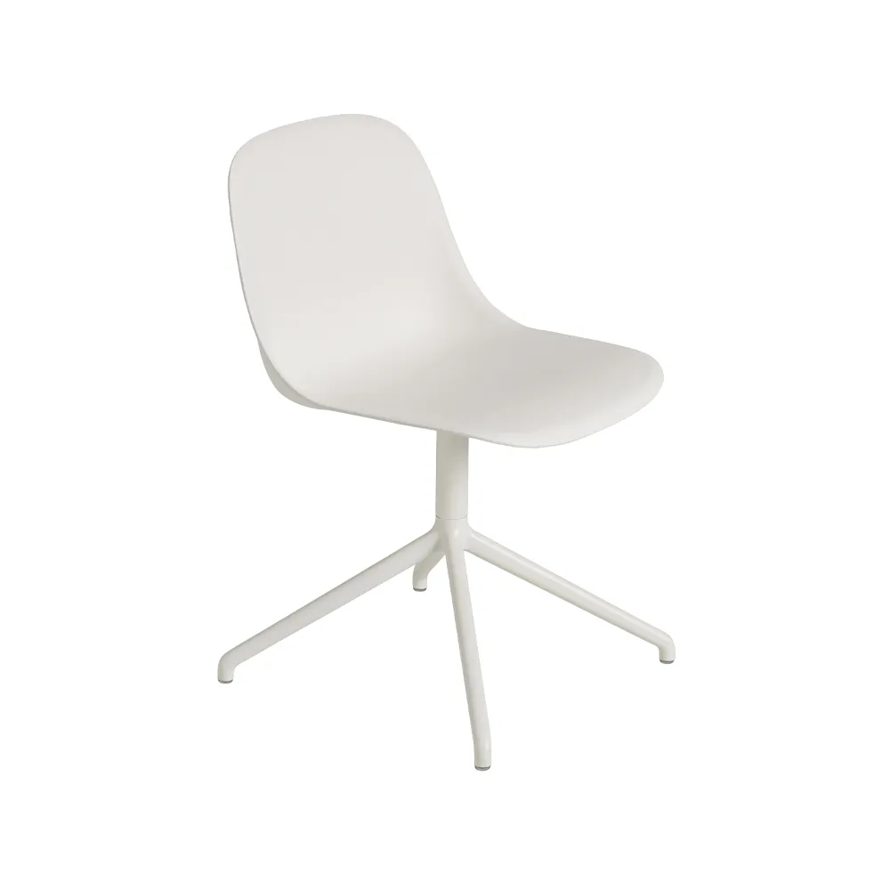Fiber sidostol, Natural white-White (plastic) Muuto