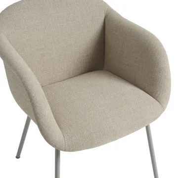 Fiber Soft Armchair tube bas - Ecriture 240/Grey - Muuto