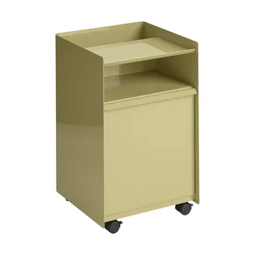 Folded Trolley rullvagn med låda - Dark beige green - Muuto