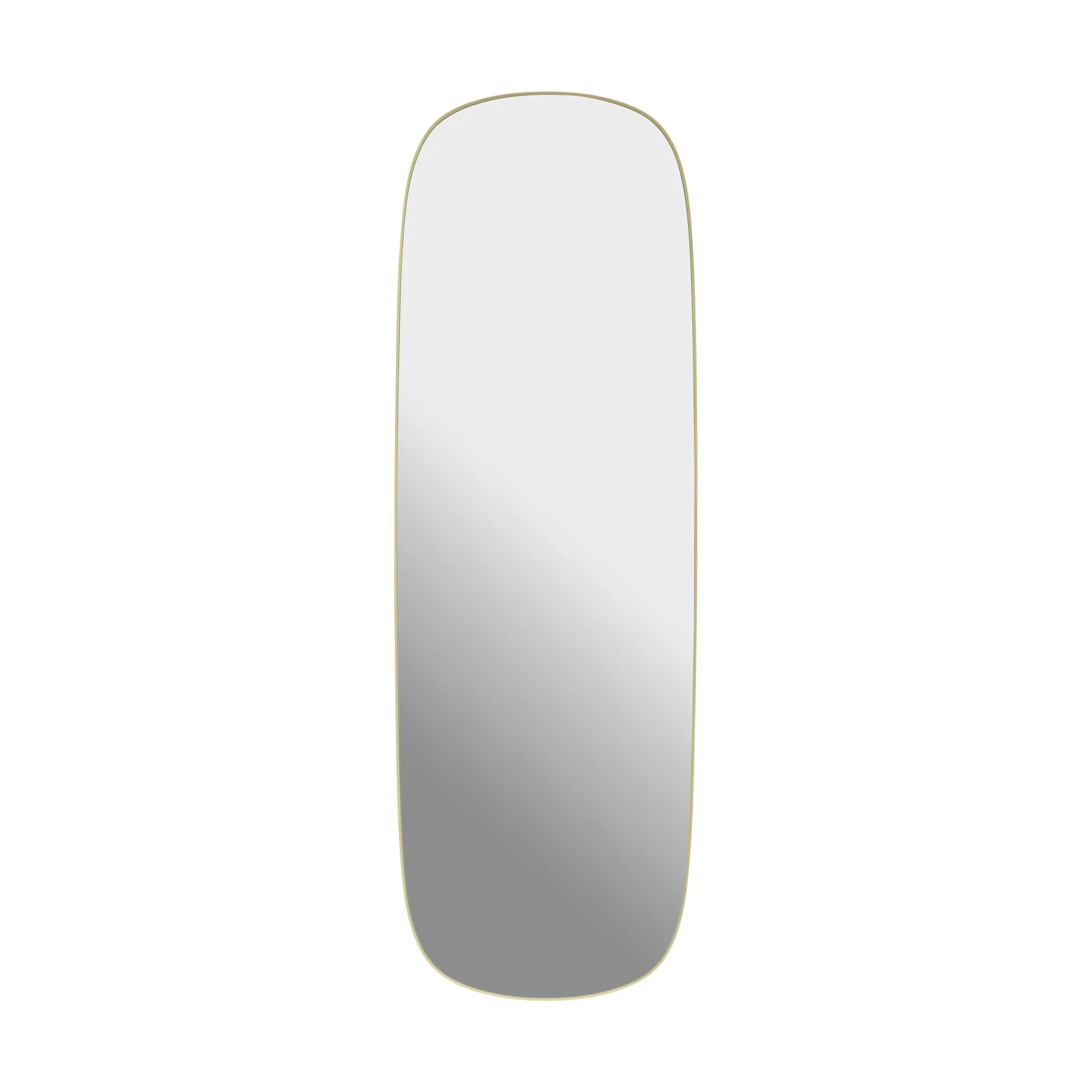 Framed spegel, Light yellow-clear, 150x50 cm Muuto