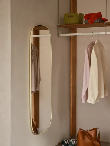 Framed spegel - Light yellow-clear, 150x50 cm - Muuto