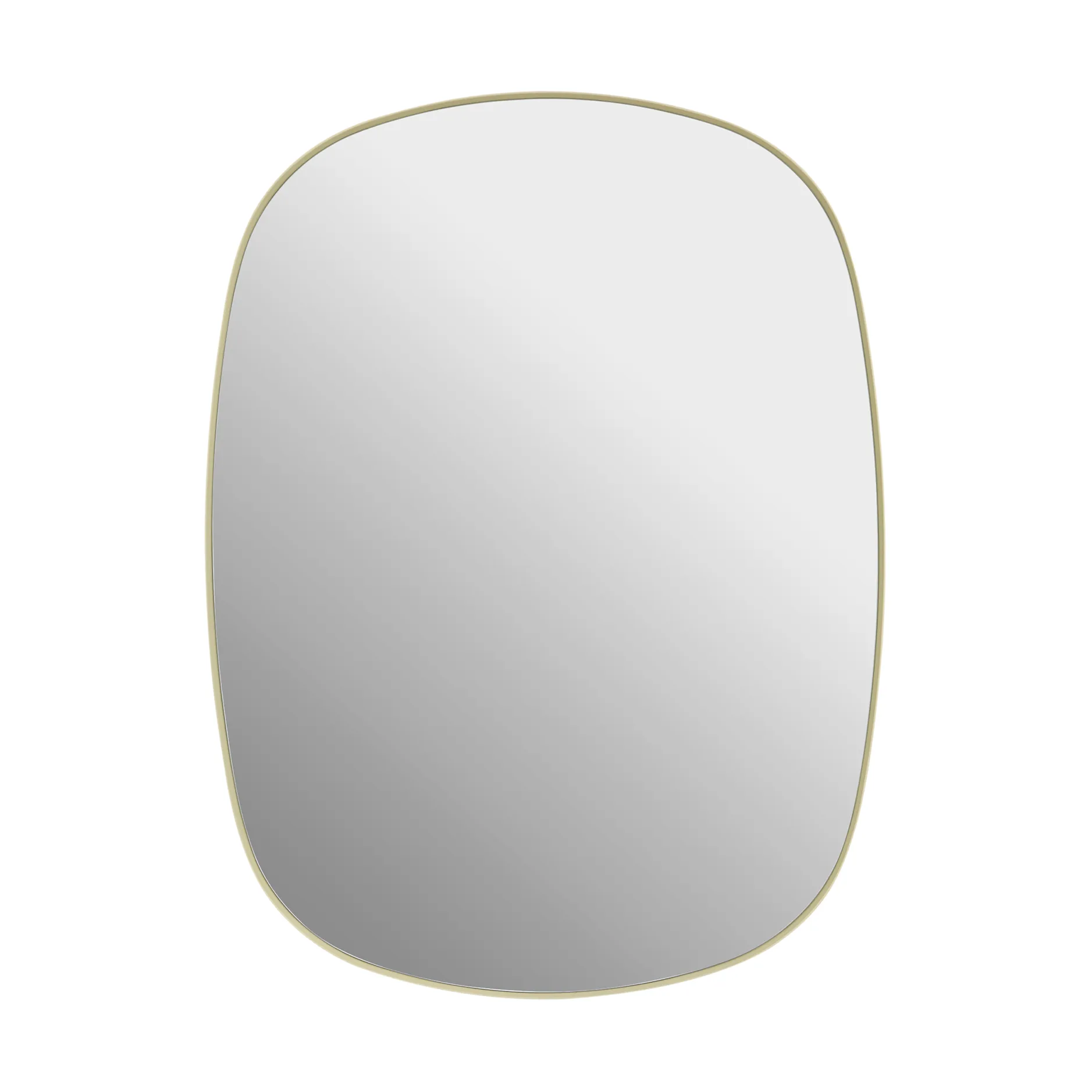 Framed spegel, Light yellow-clear, 59x44 cm Muuto