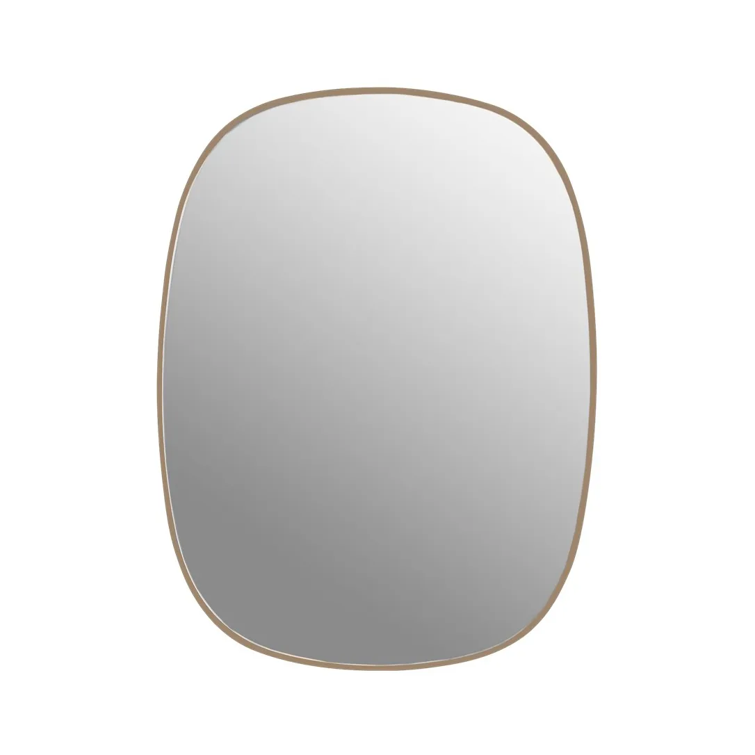Framed spegel, Rose-clear, 59x44 cm Muuto