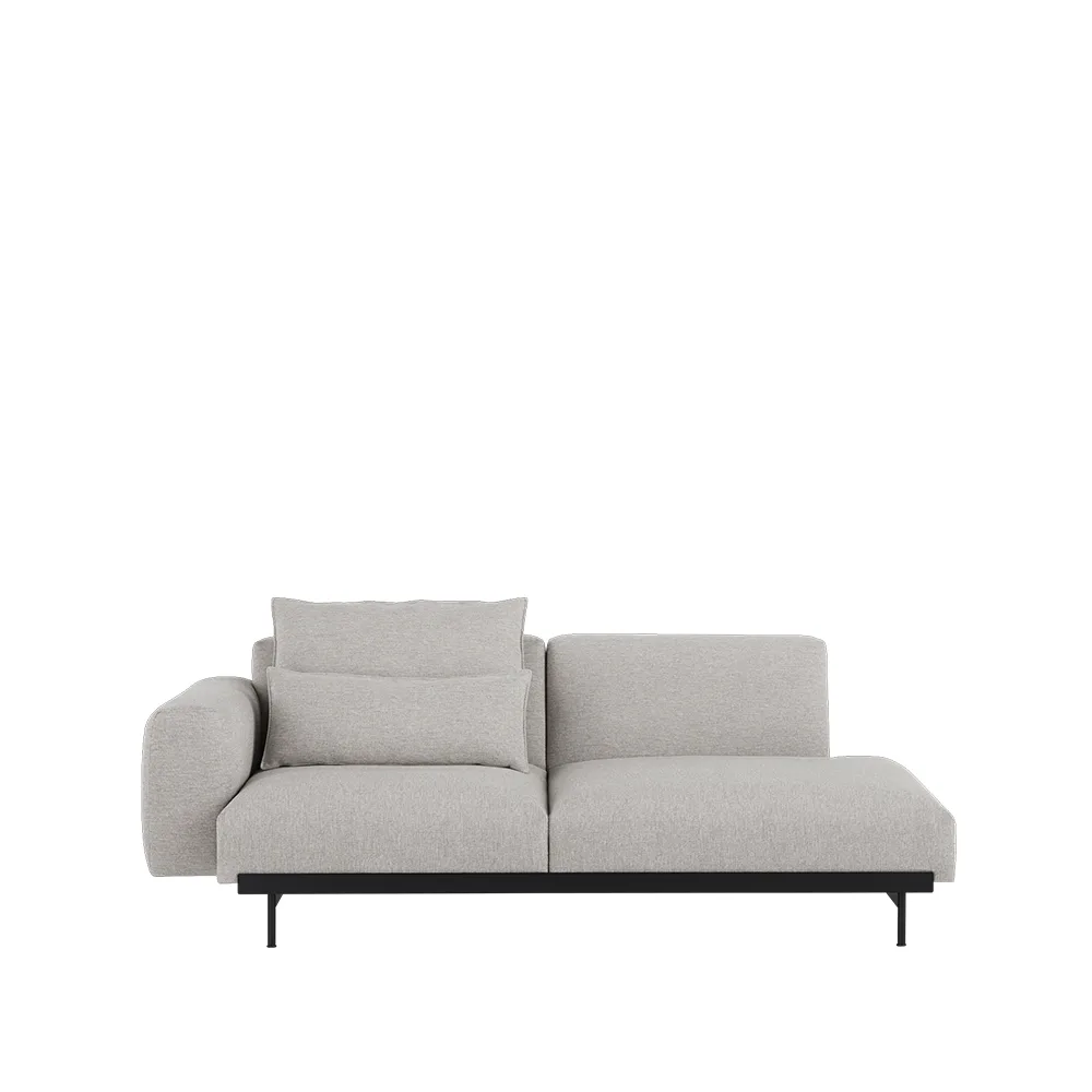 In Situ modulsoffa 2-sits configuration 3, Clay 12-Black Muuto