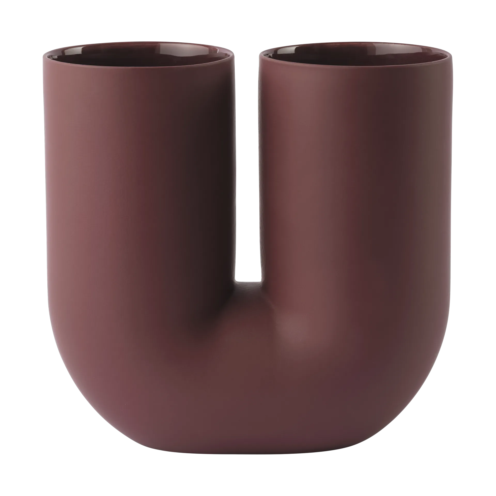 Kink vas 26 cm, Deep red Muuto