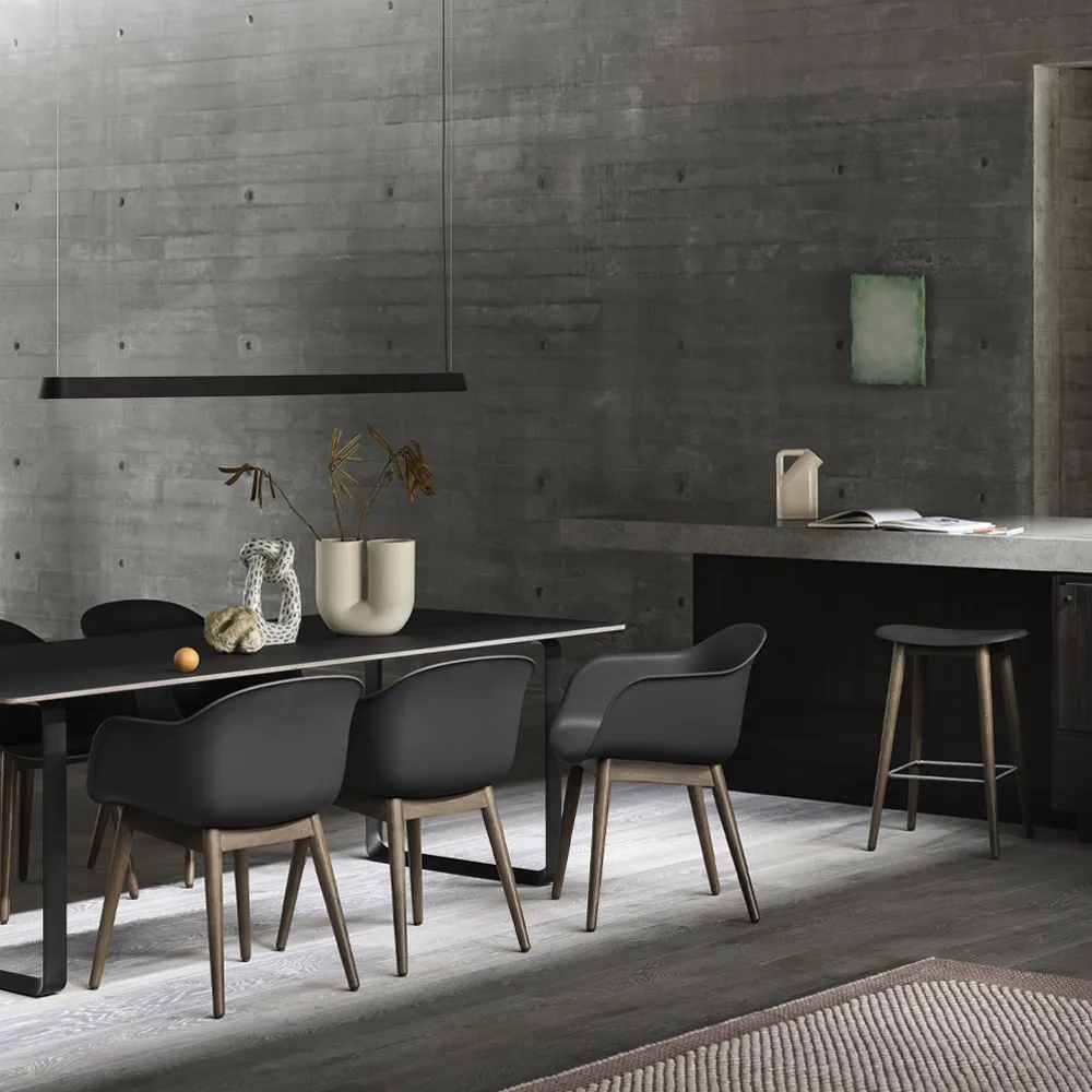 Linear pendel, grey, 87,2 cm Muuto