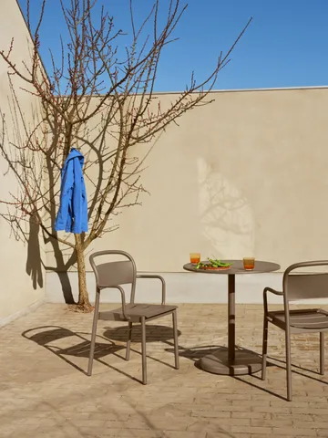 Linear steel armchair karmstol - Taupe - Muuto