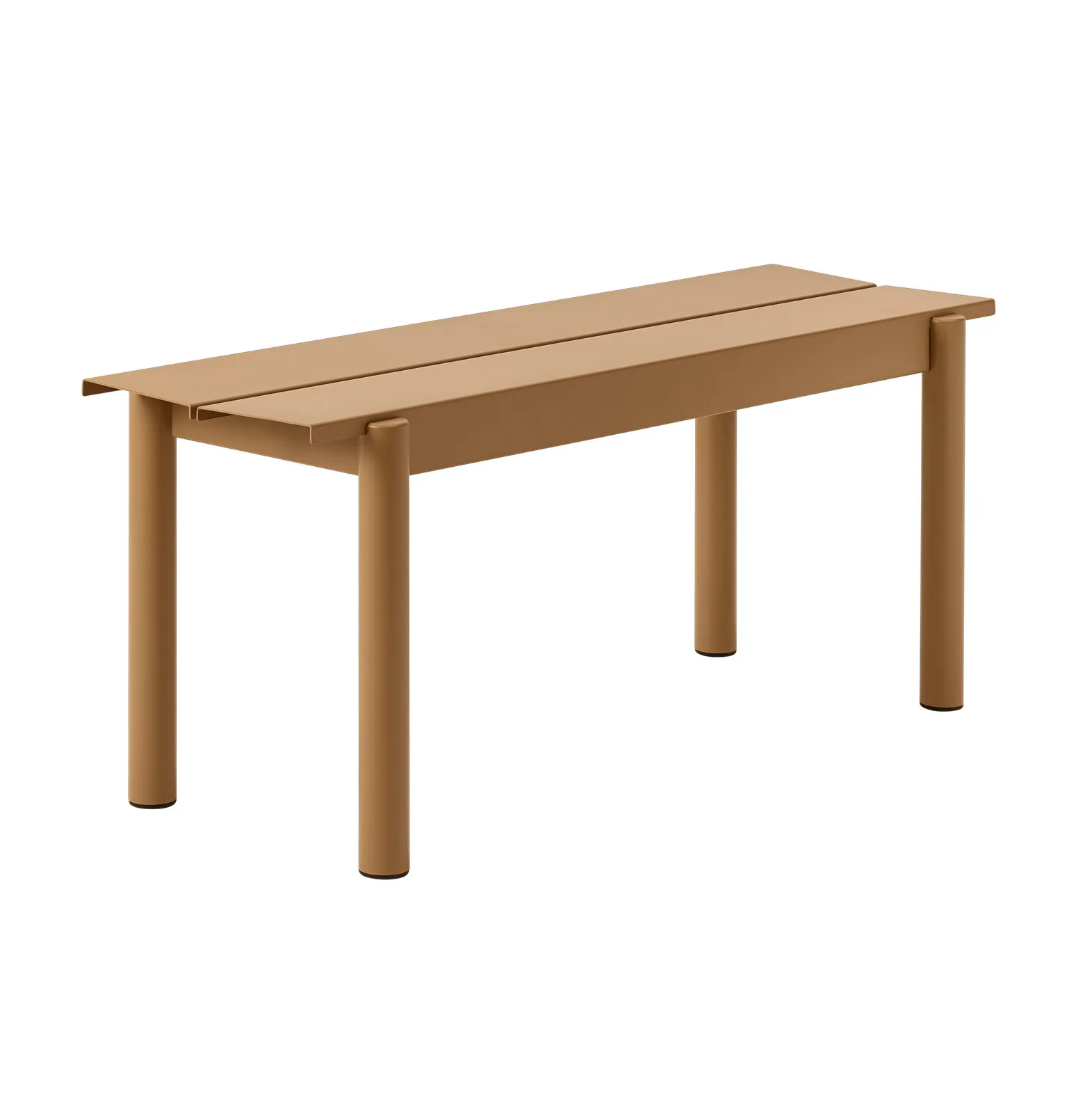 Linear steel bench bänk 110x34 cm, Burnt orange Muuto