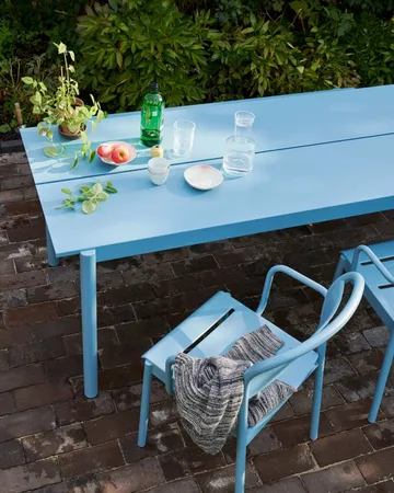 Linear Steel bord 200x75 cm - Pale blue - Muuto