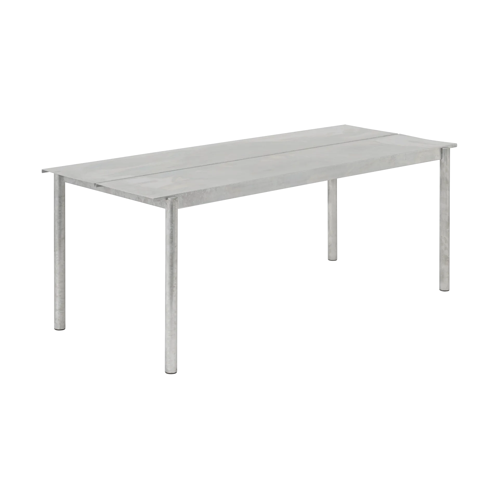 Linear Steel bord 200x75 cm, Warm galvanized steel Muuto