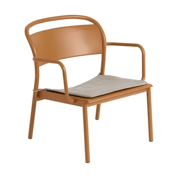 Linear Steel loungefåtölj - Burnt orange - Muuto
