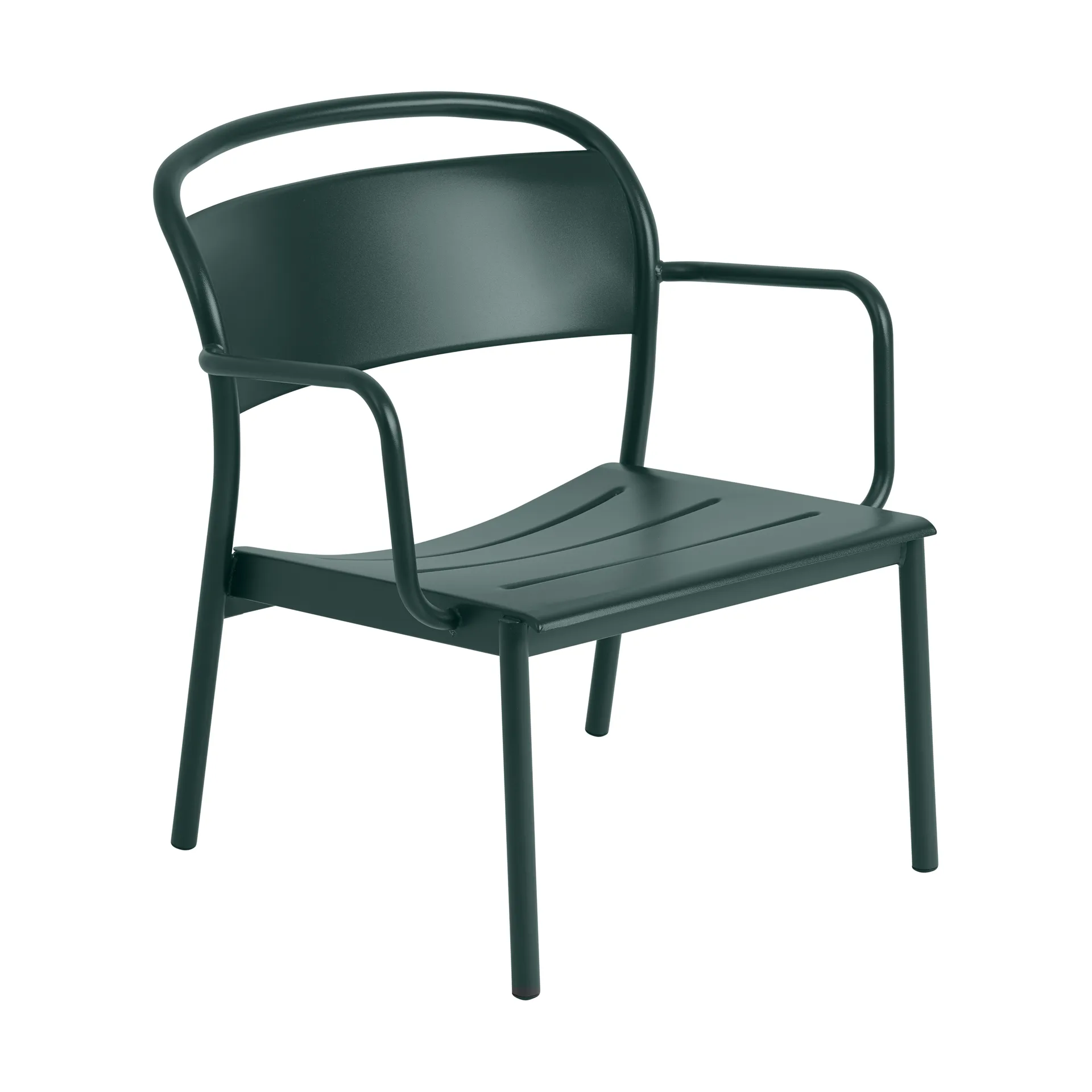 Linear Steel loungefåtölj, Dark green Muuto