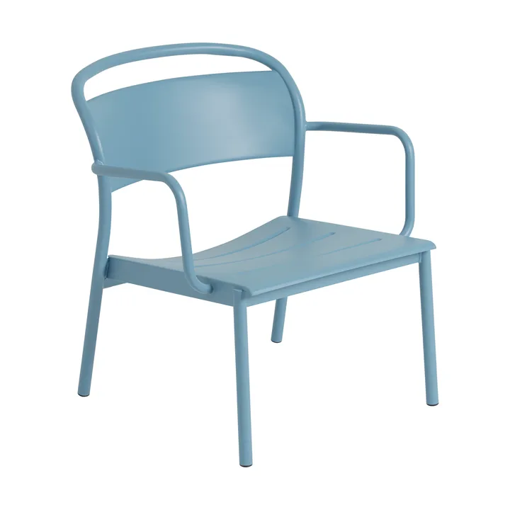 Linear Steel loungefåtölj - Pale blue - Muuto