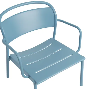 Linear Steel loungefåtölj - Pale blue - Muuto