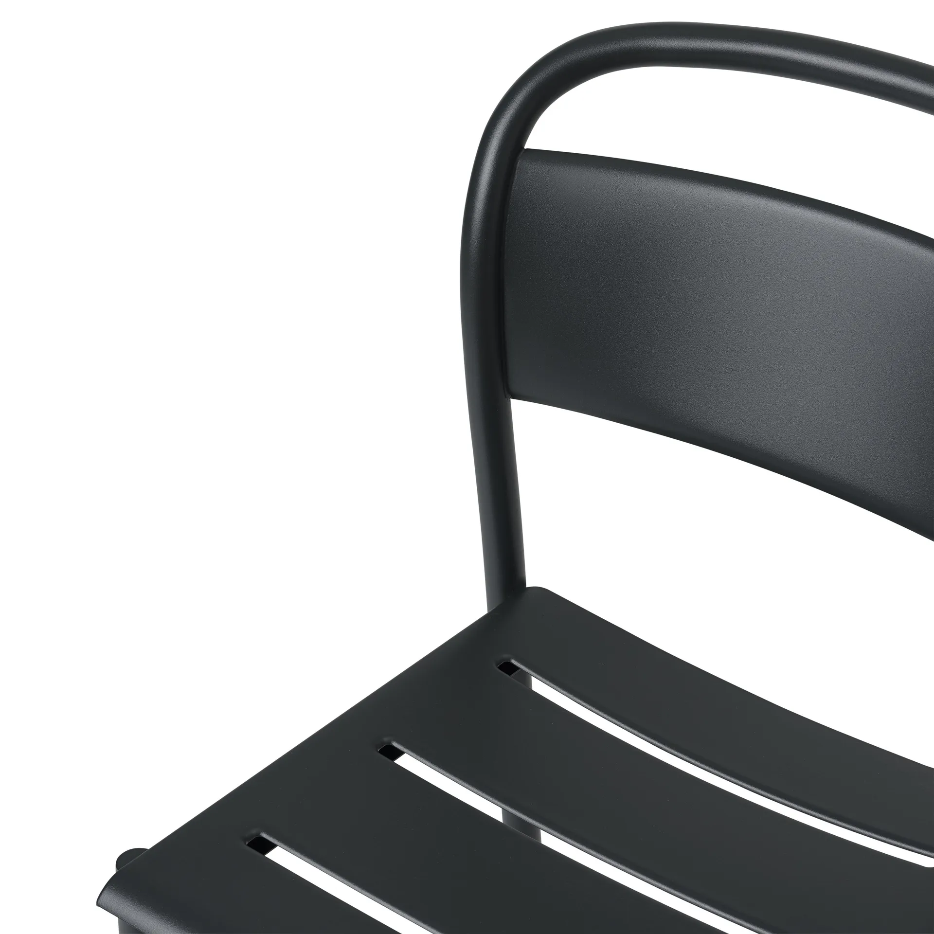 Linear steel side chair stol, Black Muuto
