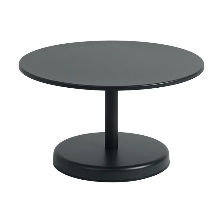 Linear Steel soffbord - Anthracite black, Ø70x40 cm - Muuto