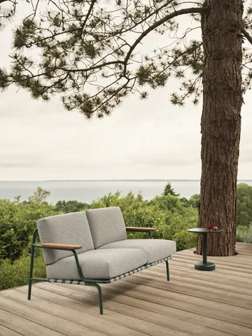 Linear Steel soffbord - Dark green, Ø42x47 cm - Muuto