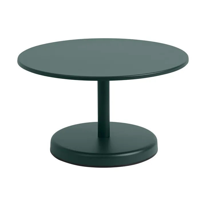 Linear Steel soffbord - Dark green, Ø70x40 cm - Muuto