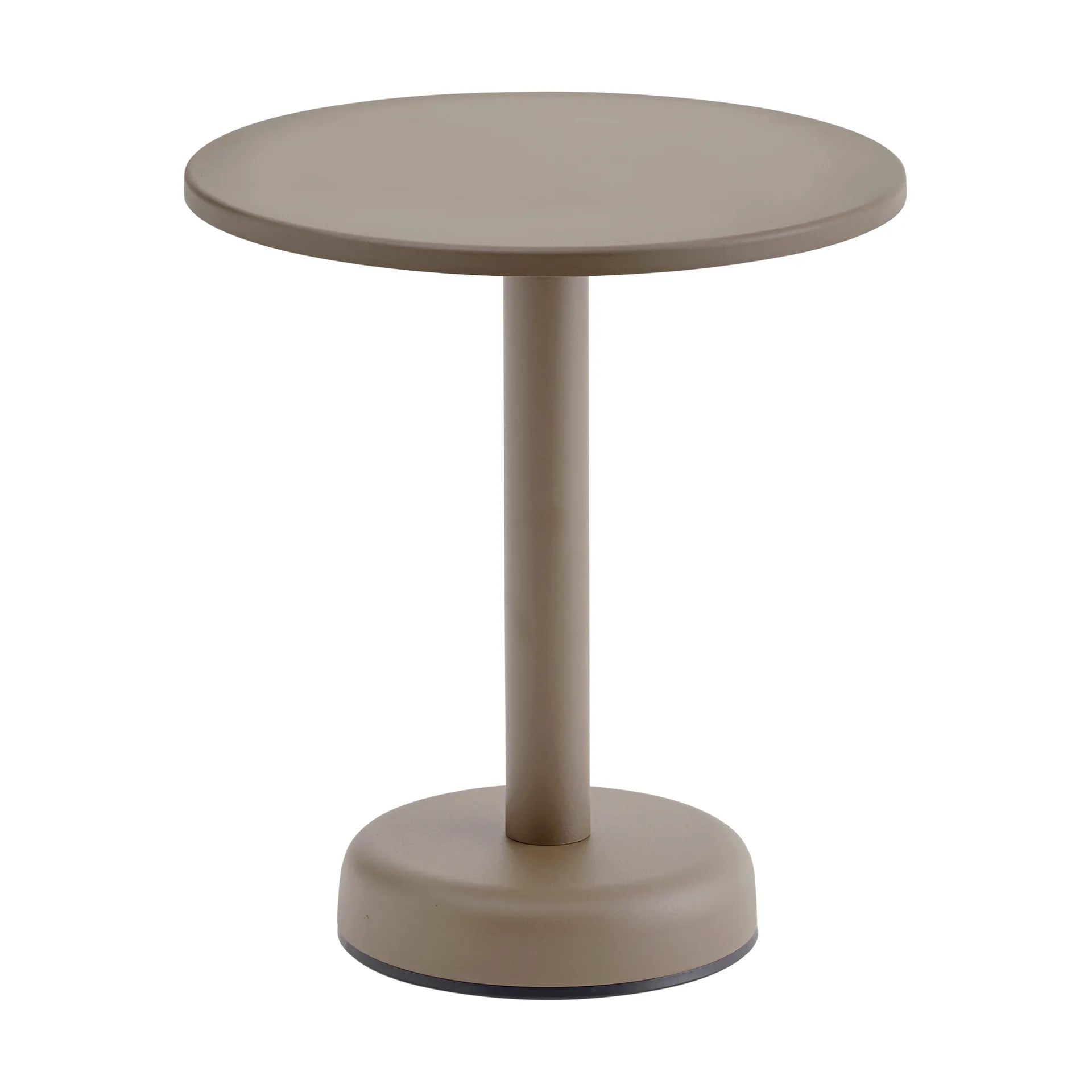 Linear Steel soffbord, Taupe, Ø42x47 cm Muuto