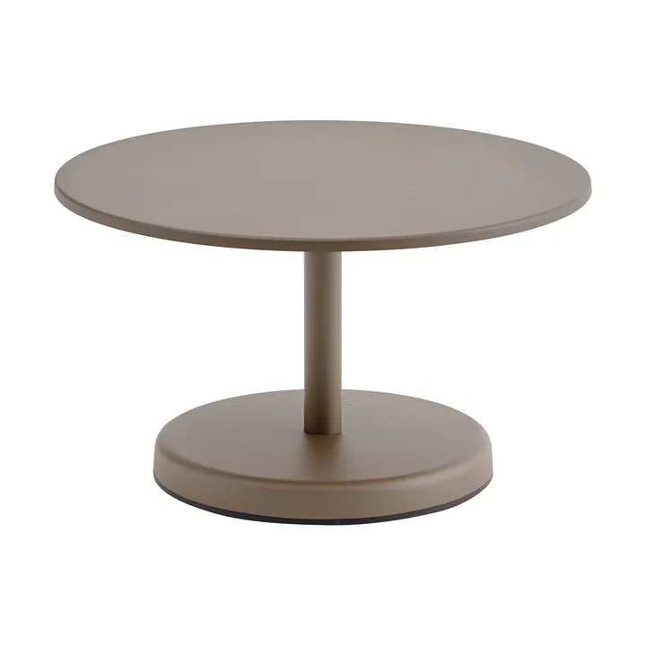 Linear Steel soffbord - Taupe, Ø70x40 cm - Muuto