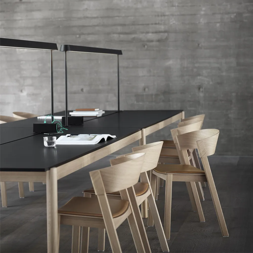 Linear System bord 142x240 cm, Oak veener-Oak Muuto