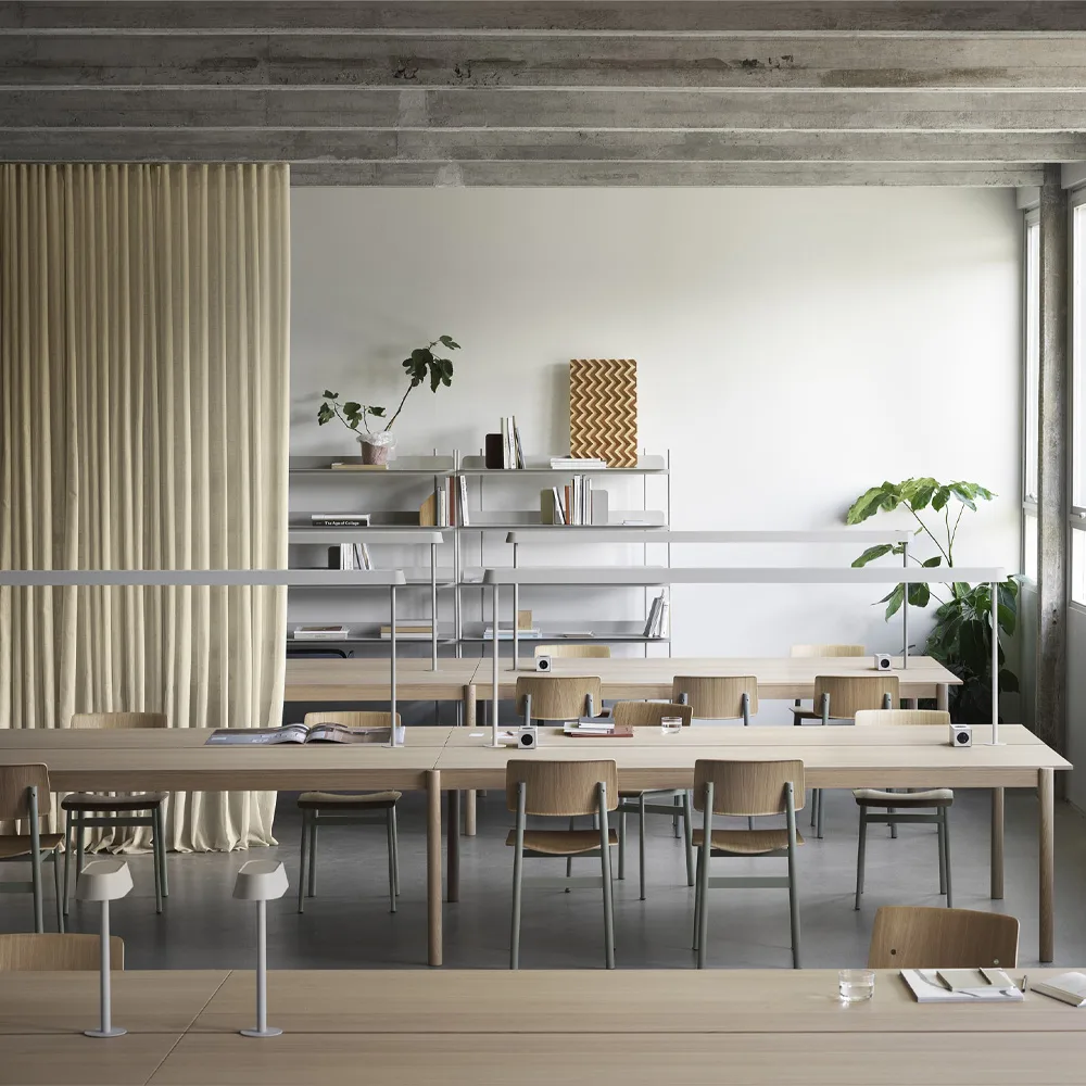 Linear System bord 142x240 cm, Oak veener-Oak Muuto
