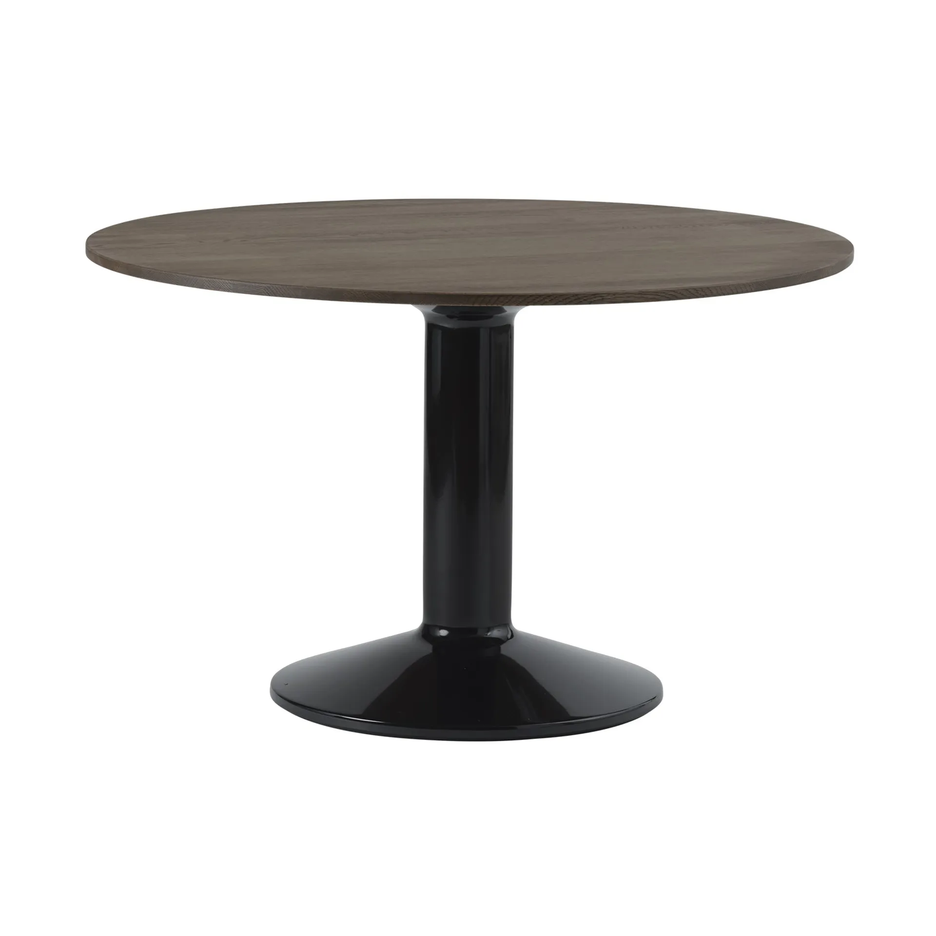Midst pelarbord, Dark oiled oak-black, Ø120 cm Muuto