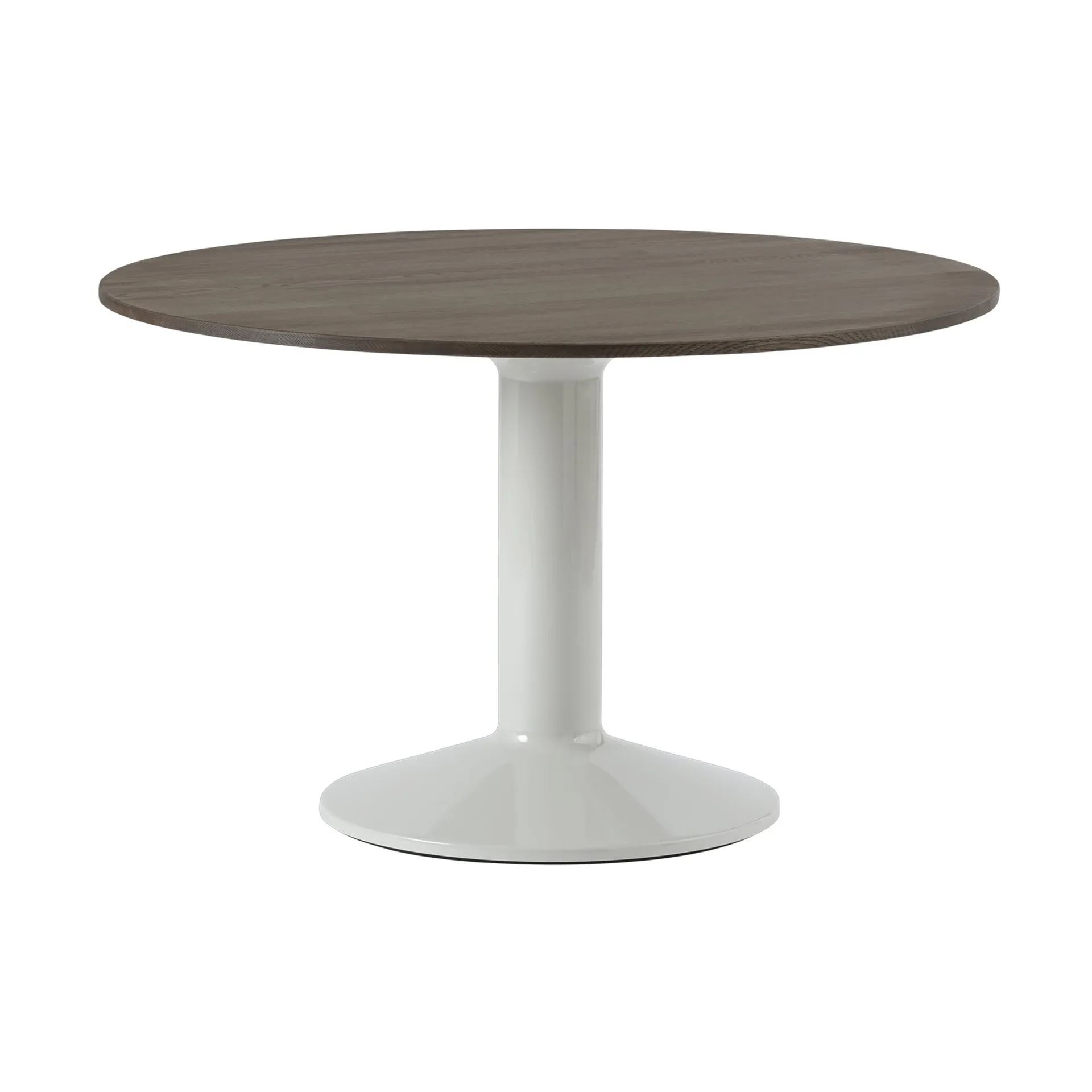 Midst pelarbord, Dark oiled oak-grey, Ø120 cm Muuto
