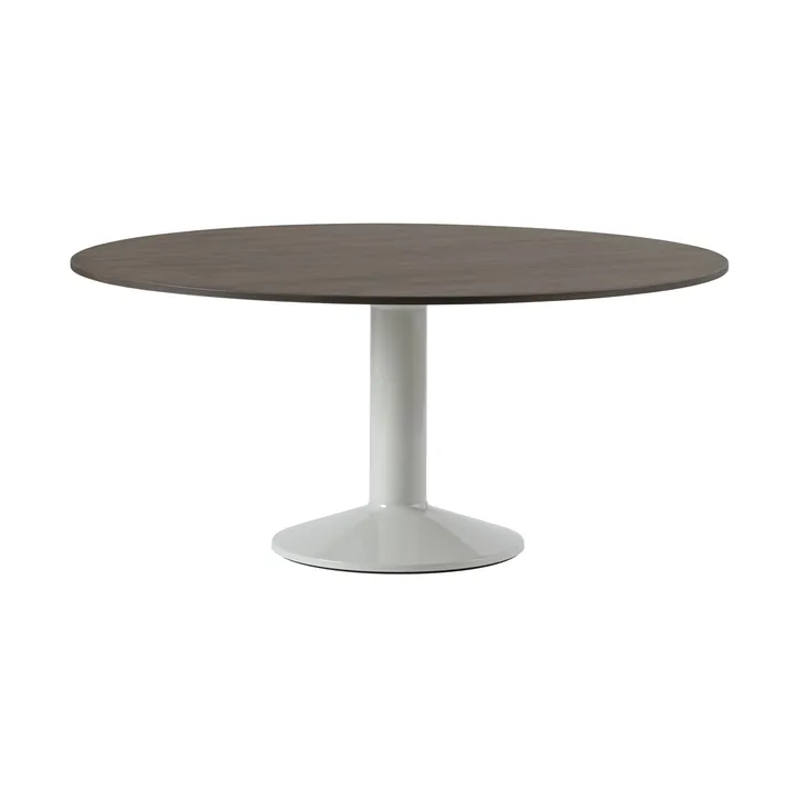 Midst pelarbord - Dark oiled oak-grey, Ø160 cm - Muuto