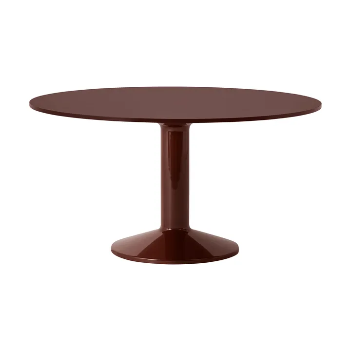 Midst pelarbord - Dark red linoleum-dark red, Ø140 cm - Muuto