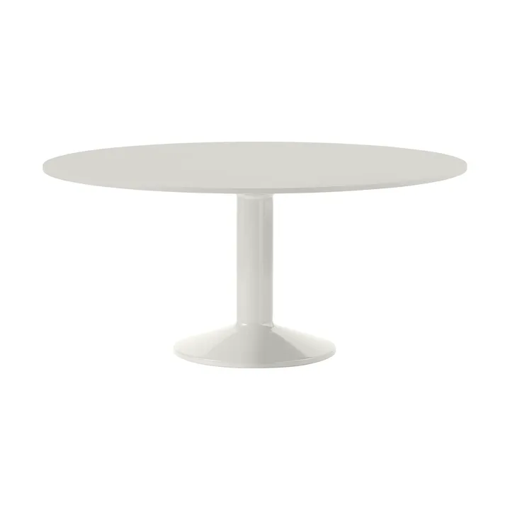 Midst pelarbord - Grey linoleum-grey, Ø160 cm - Muuto