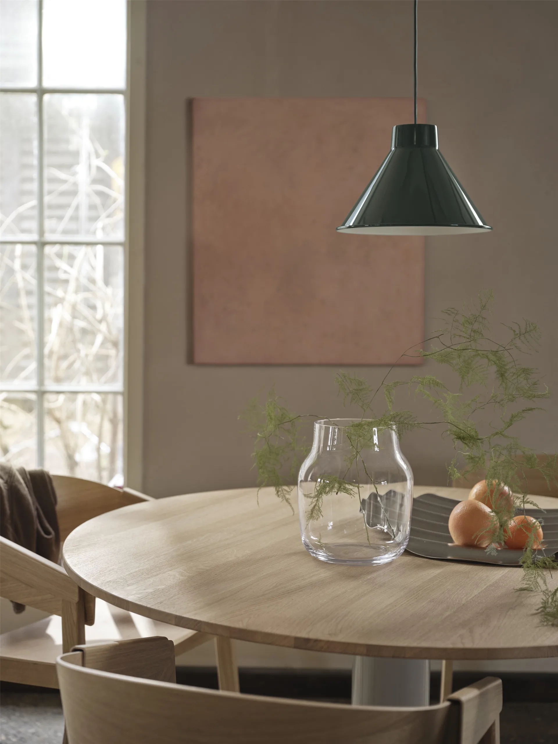 Midst pelarbord, Oiled oak-grey, Ø120 cm Muuto