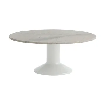 Midst soffbord - Grey marble-grey, Ø90 cm - Muuto