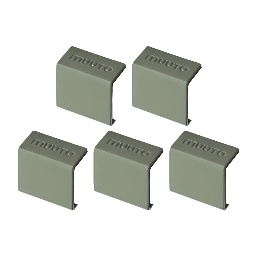 Mini förvaringssystem clips 5-pack, Dusty green Muuto