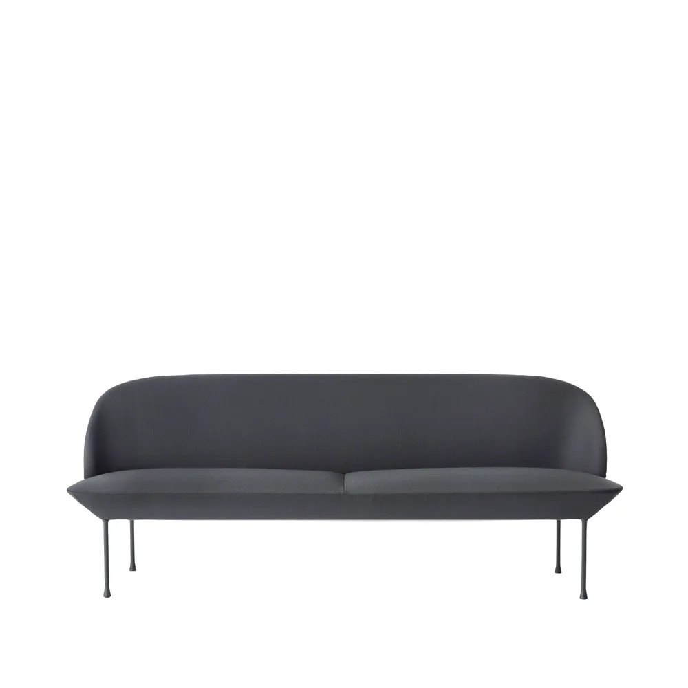 Oslo soffa 3-sits, Steelcut 180-Dark grey Muuto