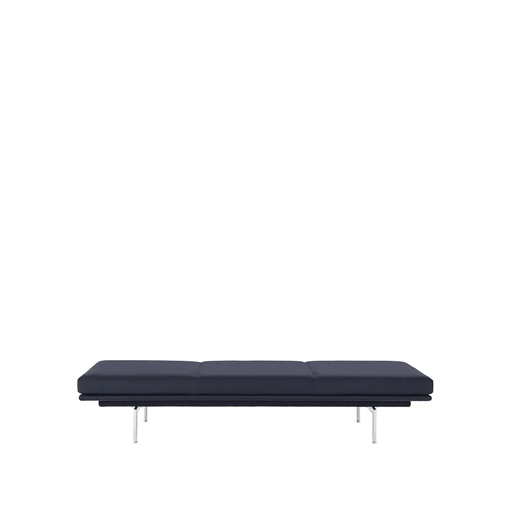 Outline dagbädd, Vidar 554-Aluminium Muuto