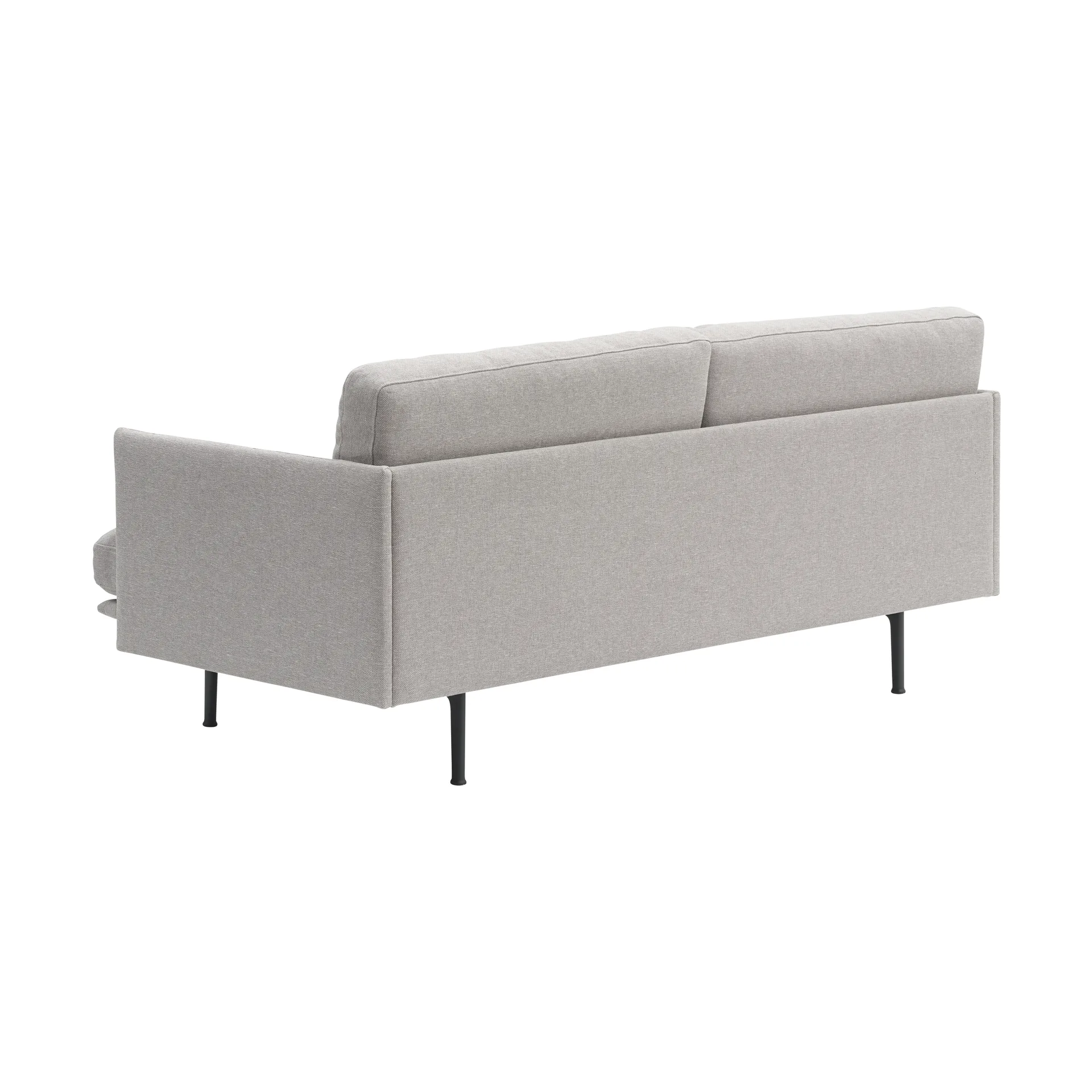 Outline Soft soffa, Clay 12-svarta ben, 2-sits Muuto