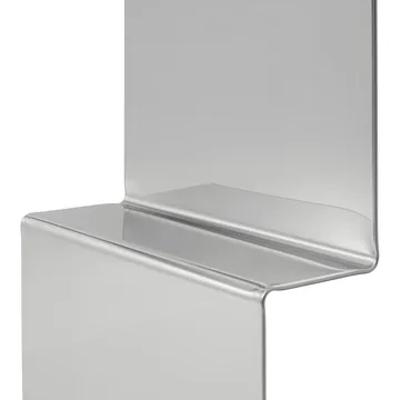 Pleat väggspegel - Polerat stål, 227x57 cm - Muuto