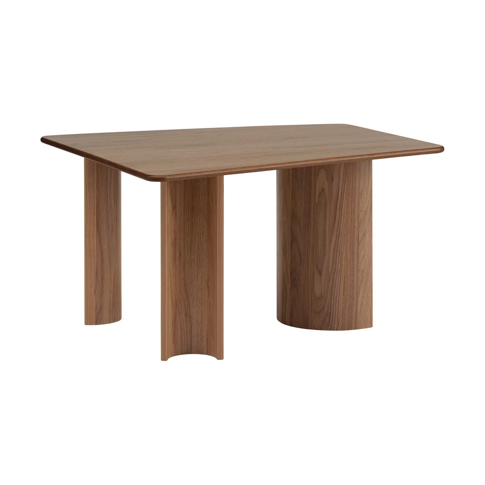 Re-norm bord, Lackerad valnötsfanér, 130x120 cm Muuto