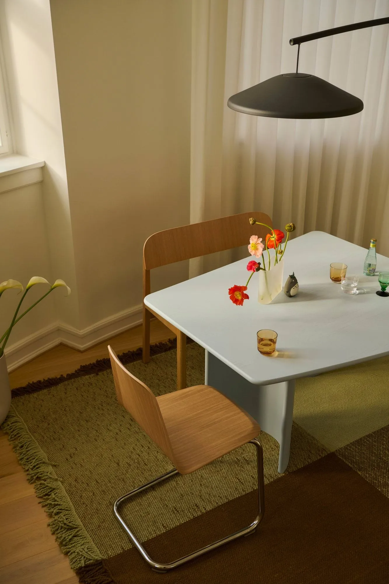 Re-norm matbord, Light blue, 130x120 cm Muuto