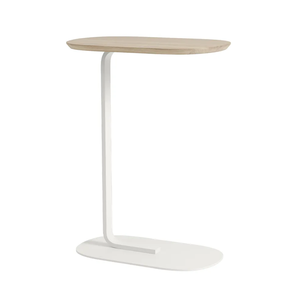 Relate sidobord 73,5 cm, Solid oak-Off white Muuto