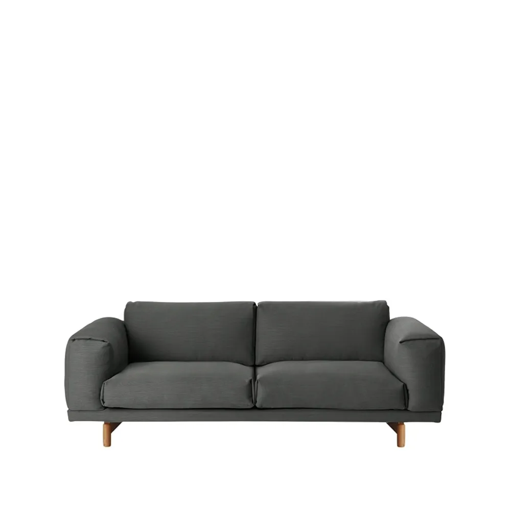 Rest soffa, 2-sits-remix 163 grey-ekben Muuto