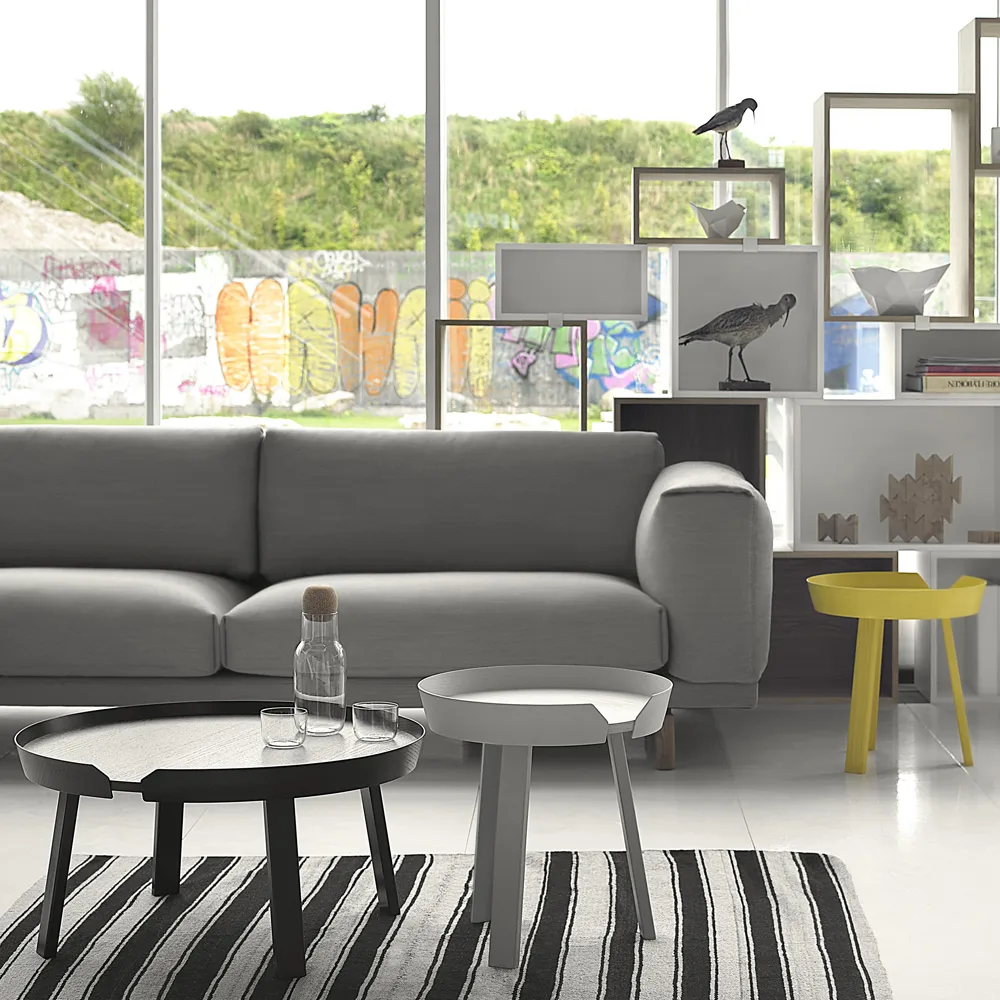 Rest soffa, 3-sits-remix 163 grey-ekben Muuto