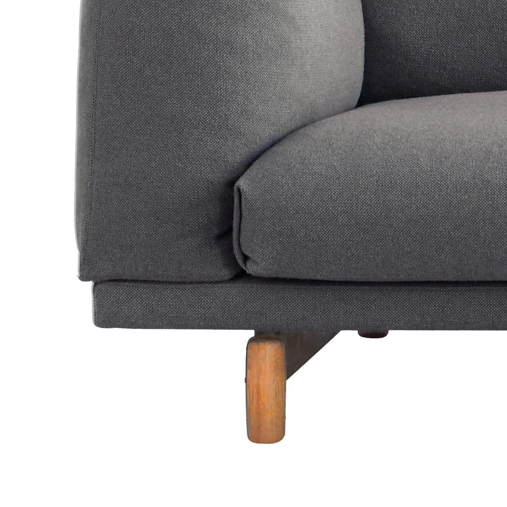 Rest soffa, 3-sits-remix 163 grey-ekben Muuto